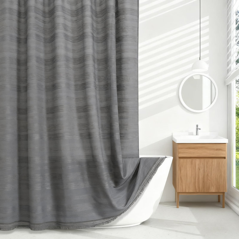 Rideau de douche Farmhouse, Gris