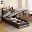 Upholstered Lift Up Storage Bed-870637020