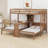 Multi-Functional Wood Bunk Bed with Desk, Storage Shelves, Reading Lamp-892615662