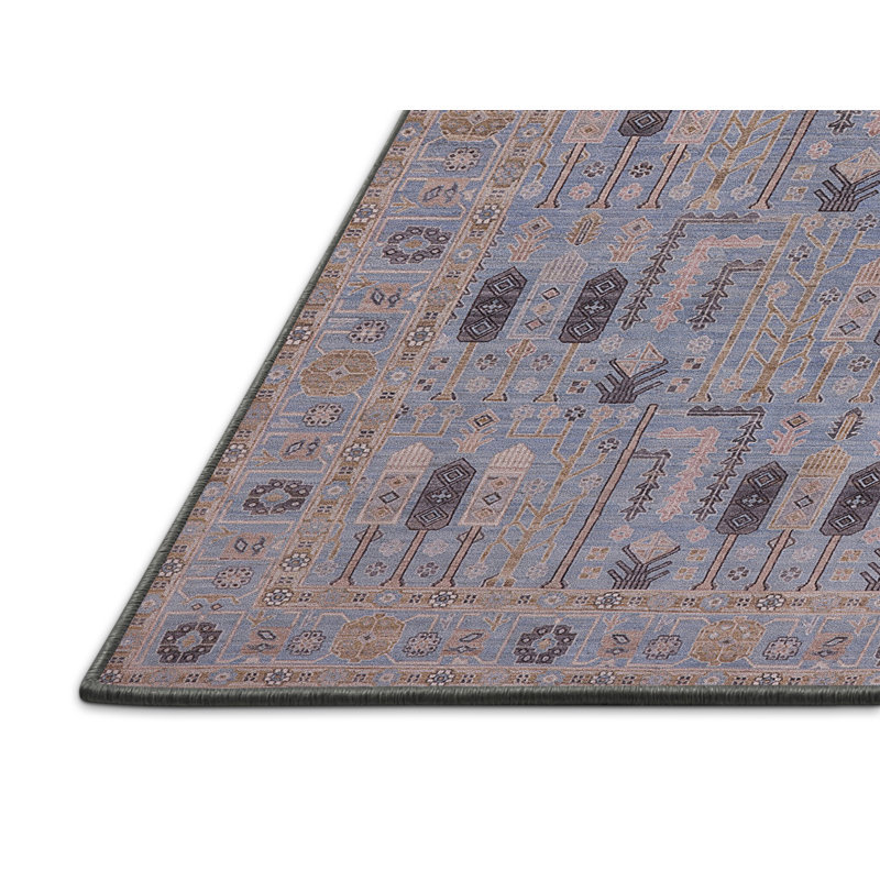 Tapis bleu clair, Rectangle 4 pi x 6 pi