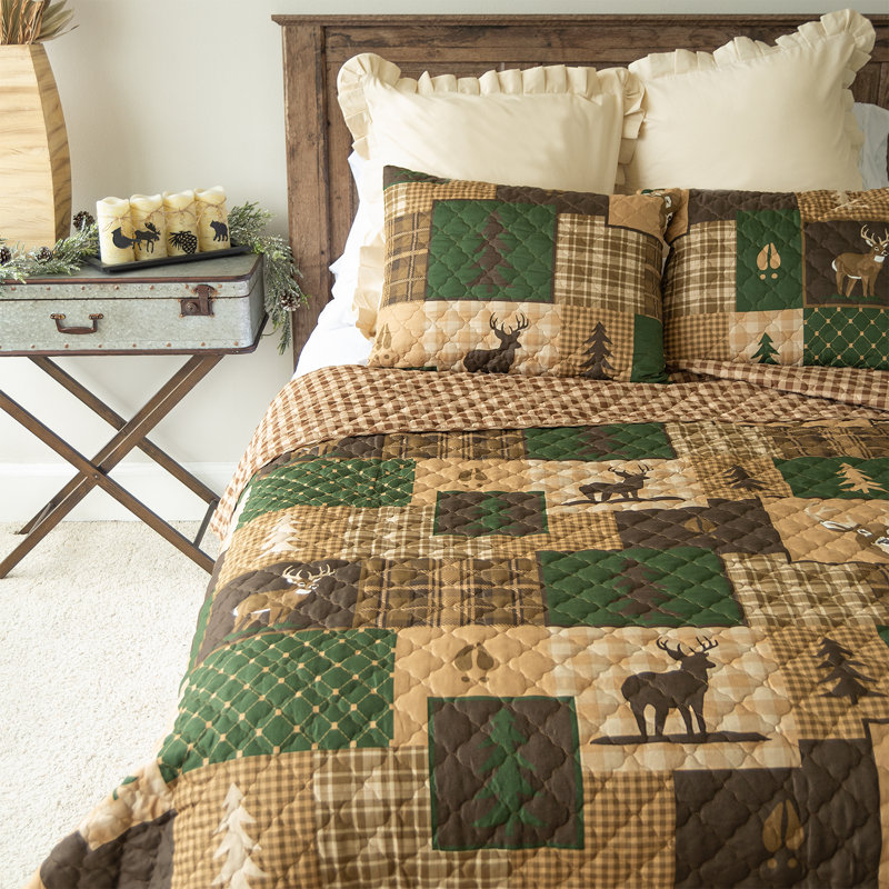 Kaylan Patchwork Quilt, Queen Quilt + 2 Shams