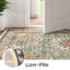 9 po x 12 pi Tapis rétro lavable à poils courts Tapis antidérapant à médaillon oriental pour salon / chambre à coucher-2076513509