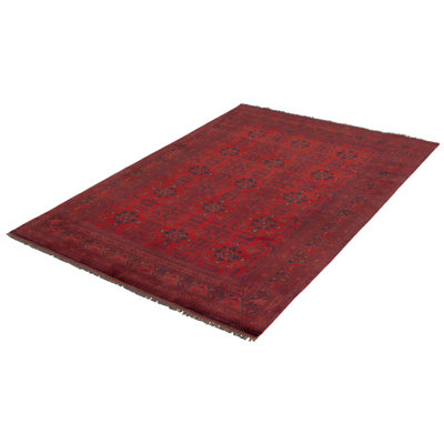 Morghyn One-of-a-Kind 6'8" X 9'8" New Age Wool Area Rug in Red