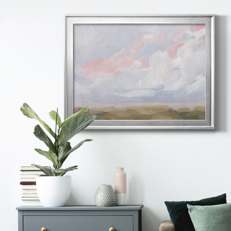 Sandbridge Beach I - peinture encadrée, H 26,5 po x l 36,5 po x P 1 po, Argent, Pas de tapis