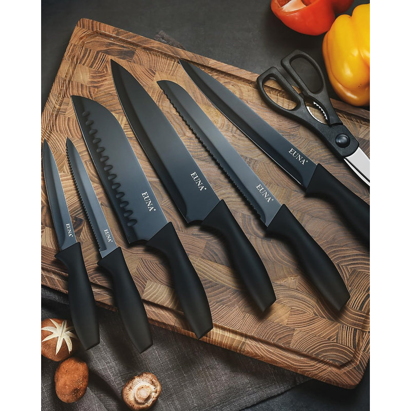 Ensemble de 19 couteaux de cuisine, acier inoxydable, antirouille