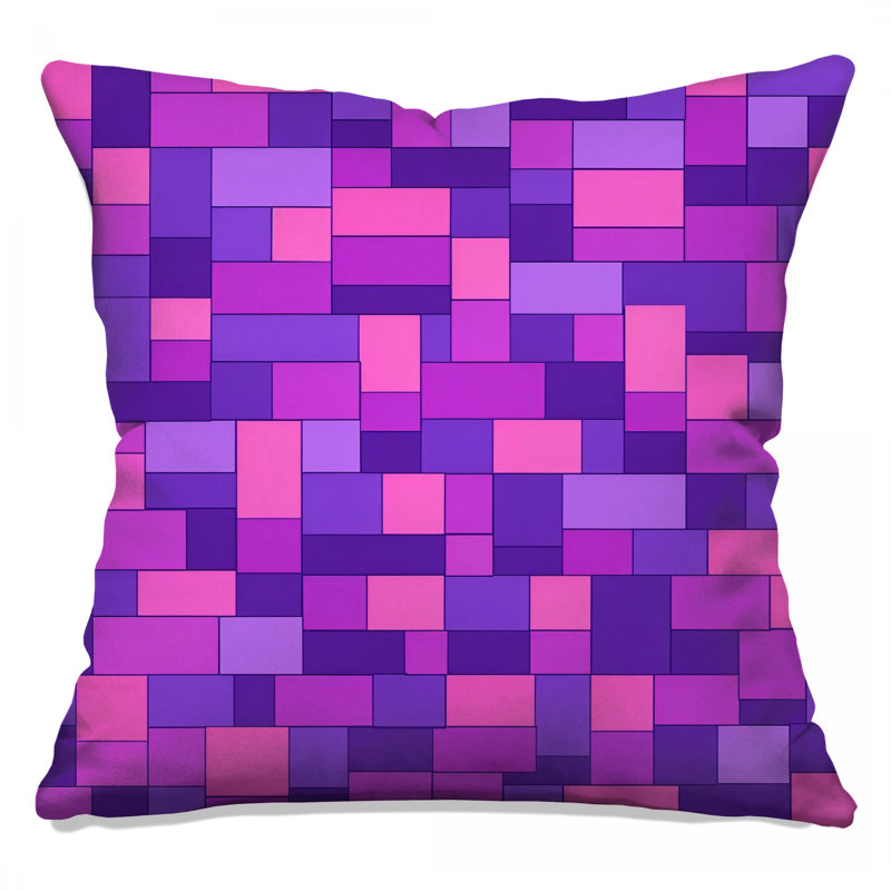 Coussins décoratifs mauves, 20 x 20 pouces