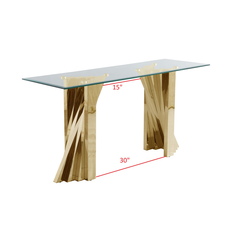Console de 60 po Anmie, Or