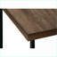 Table basse d'apparence en bois brun avec cadre en métal noir - idéale pour le salon / la chambre à coucher, légère-1435808941