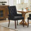Chaise de salle à manger rembourrée en tissu de chenille-1606673466