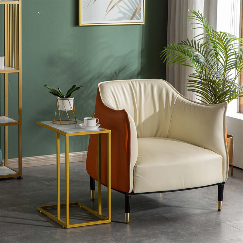Table d'appoint simple en marbre Marble