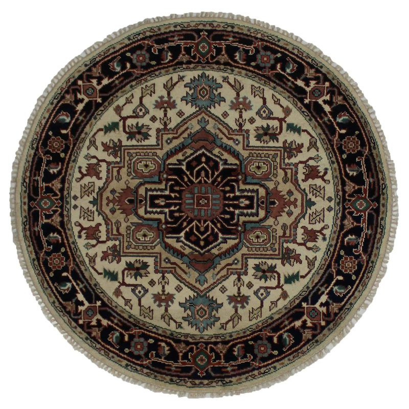 Kellsey Oriental Area Rug in Ivory