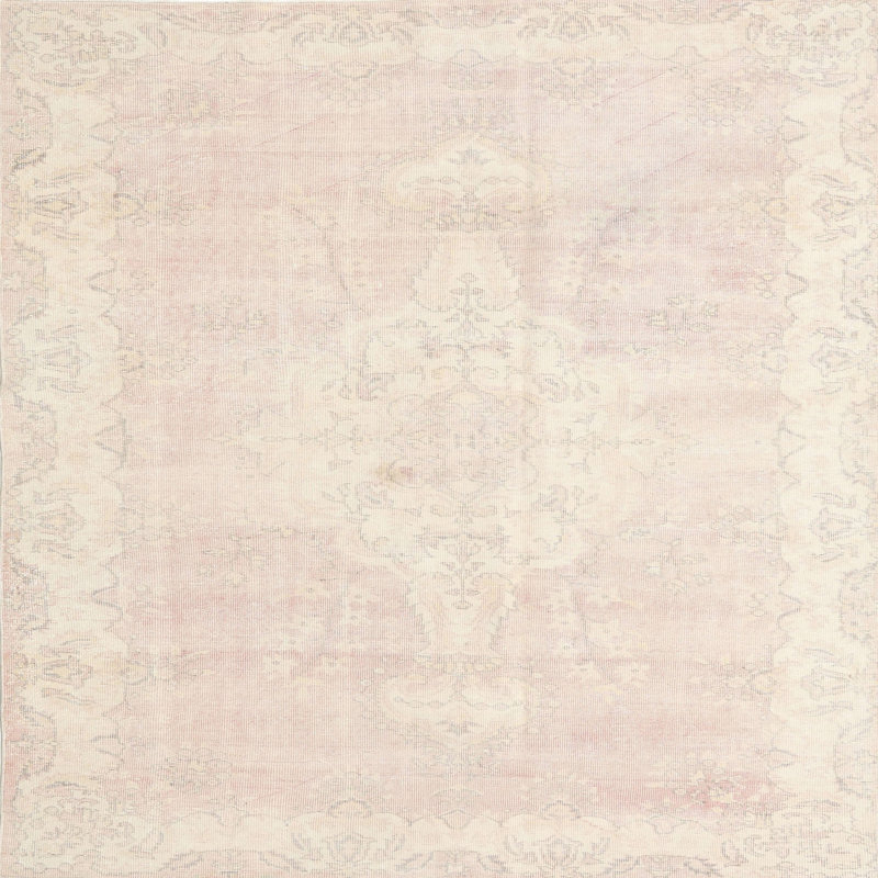 Tapis oriental rose / beige, Rond 5 pi