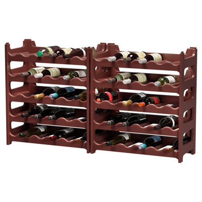 Denissa 60 Bottle Floor Wine Bottle Rack