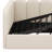 Twin Size Upholstered Daybed With Scallop-Shaped Guardrail And Hydraulic Storage, Velvet Ottoman Sofa Bed, Metal Slatted Frame-1900157325