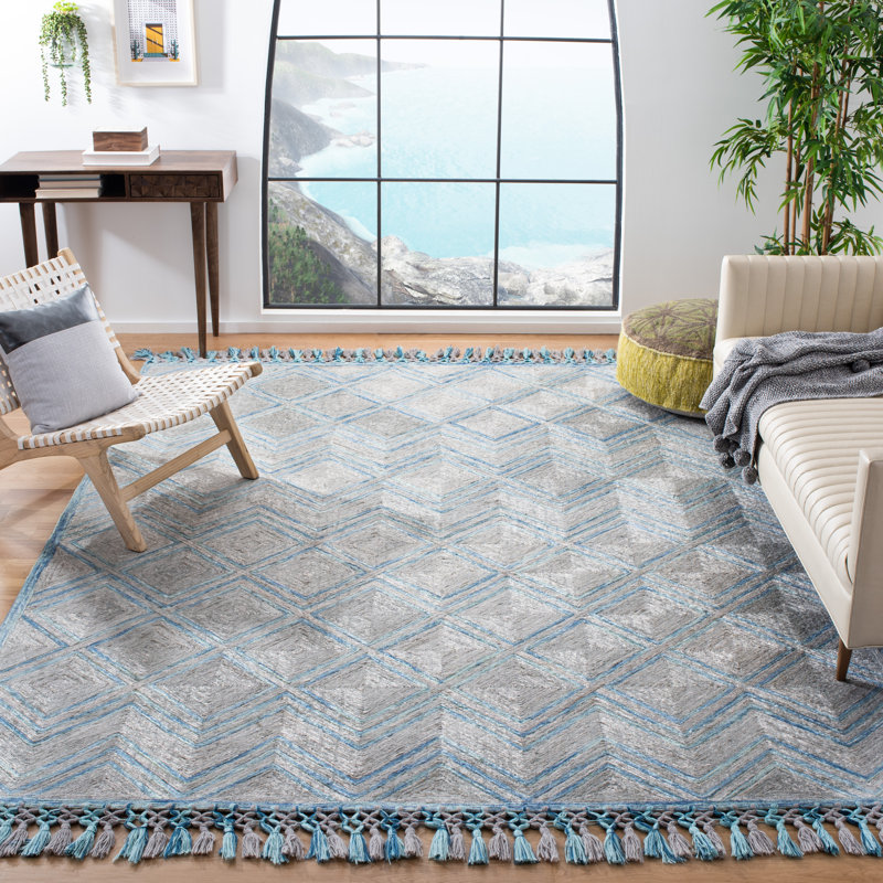 Cummings Hand Tufted Performance Geometric Rug, Rectangle 8' x 10'