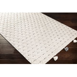 Hadebrand Geometric Handmade Flatweave Gray/Black Indoor / Outdoor Area Rug