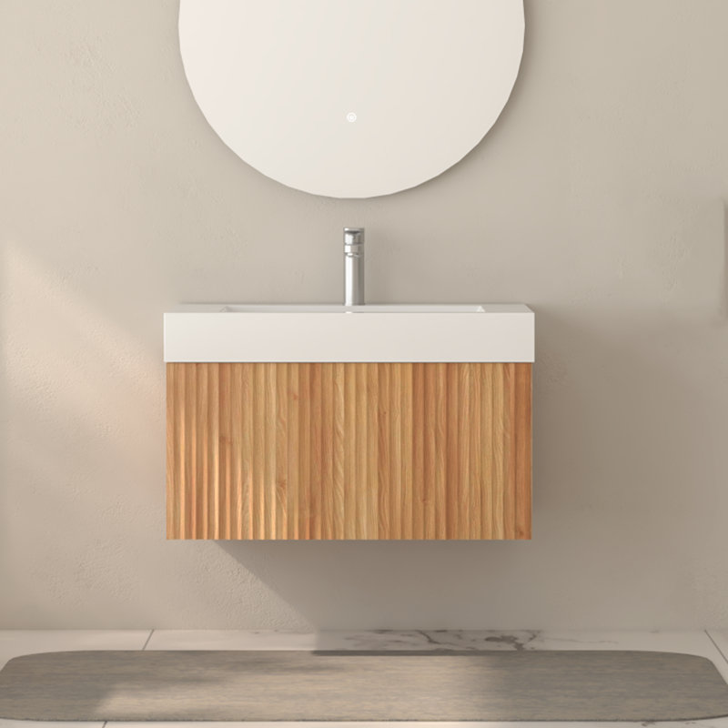 Meuble-lavabo mural 30 po avec lavabo intégré