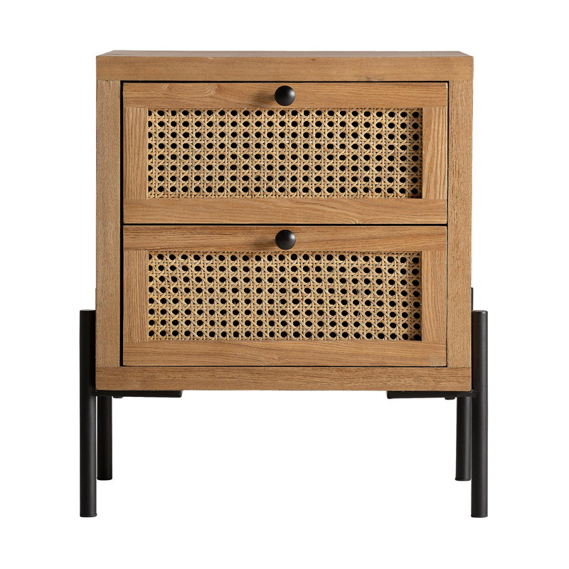 Collbran 45cm W Iron Bedside Table