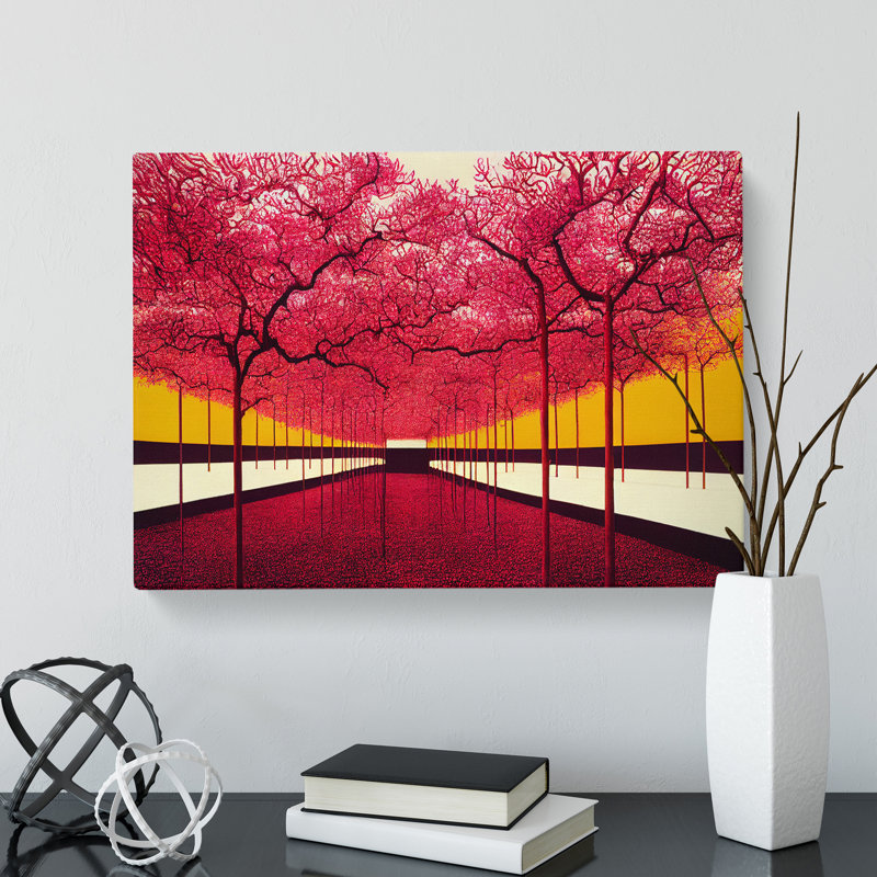 Brilliant Trees - Wrapped Canvas Painting, 35cm H x 50cm W x 3cm D