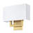 Chrisitne 2-Light Dimmable Metal Armed Sconce with Fabric Shade-115674203-92719225