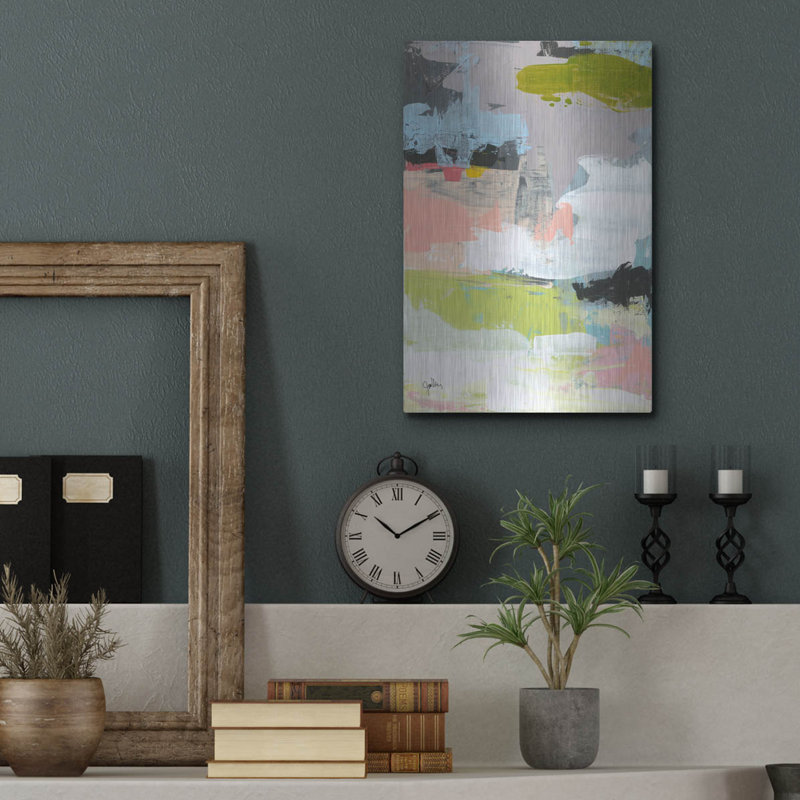 Art mural en métal Winston Porter «The Quiet» par Jan Weiss, H 16 po x l 12 po