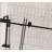 Frameless Shower Door 56-60 "W X 60" H, 1/4 "(6 Mm) Clear Tempered Glass, Explosion Proof Film, Stainless Steel Handle-123404394