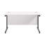 White Heavy Duty Rectangular Conference Table 120 x 80 cm