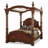 Villa Valencia Cal. King Wood and Marble Canopy Bed-81840553