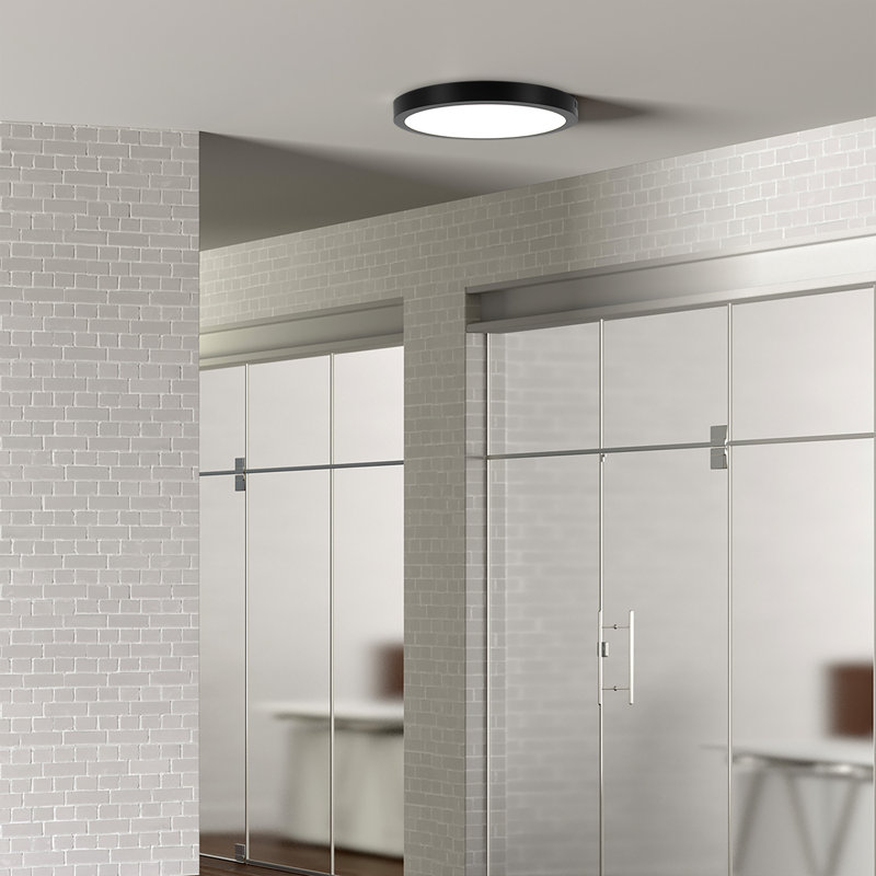 Leitner 1 LED Flush Mount Light – Modern Minimalist Design, Flicker-Free Illumination, Low-Profile, Perfect for Apartments, Lofts, and Small Spaces