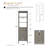 Laval 72" Freestanding Linen Cabinet, Tall Bathroom Storage Tower with 3 Open Shelves-120234564-120613965