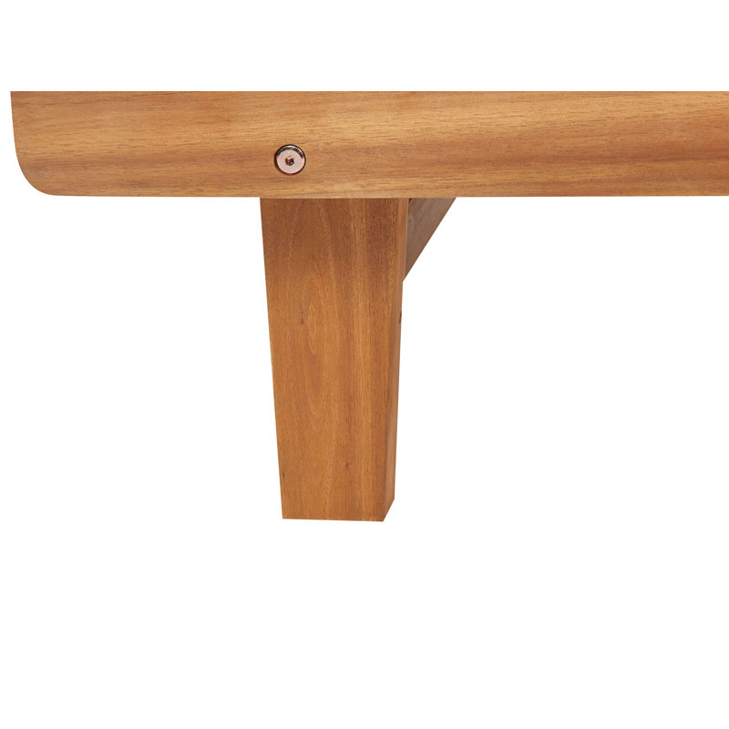 Jaque 197cm Long Reclining Acacia Single Chaise