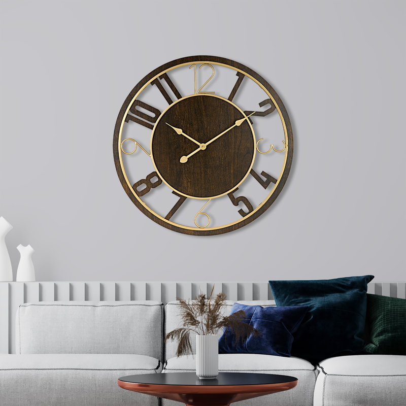 Horloge murale 24 po, Bronze