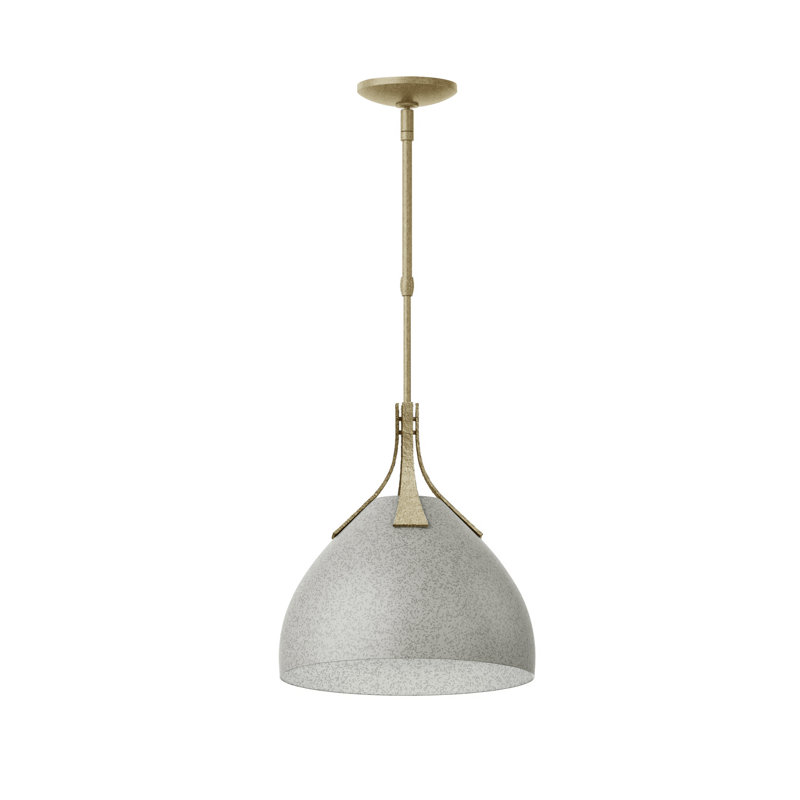 Summit 1 - Light Single Dome Pendant, Sterling, Soft Gold