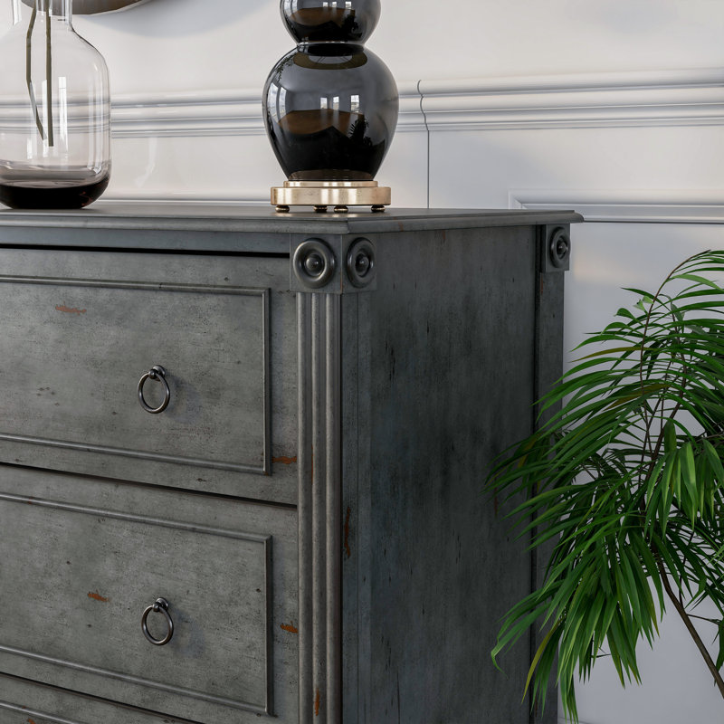 Amauris 60'' W 6 - Drawer Dresser, Gray
