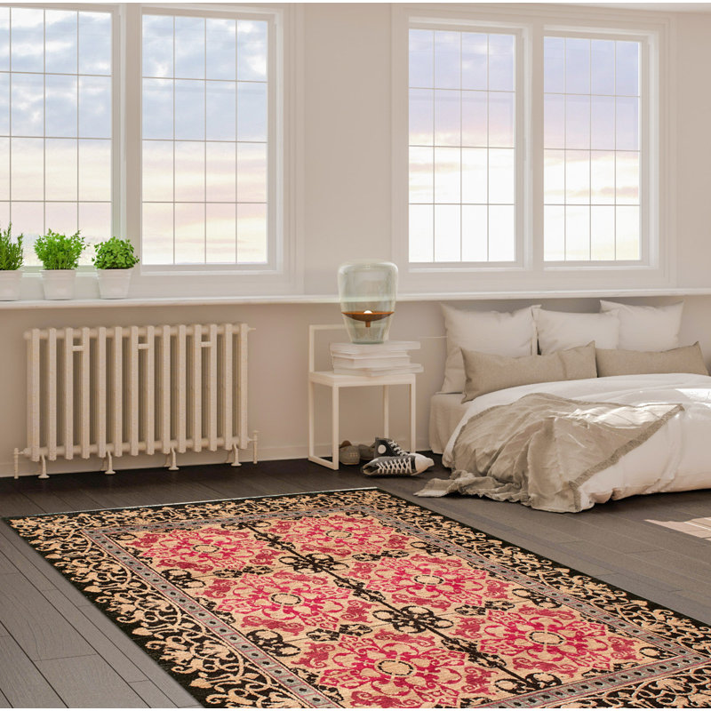 Tapis unique en laine noué à la main New Age Lahore Finest 5 pi 1 po x 6 pi 9 po Azera