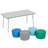 Ensemble de table rectangulaire et de chaises à hauteur réglable Contour Super Collection-50262571