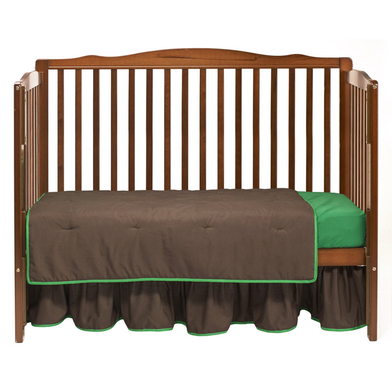Ensemble de literie pour lit de bébé 3 pièces Ayleigh, Brun / vert