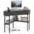 Triangle Corner Desk With Charging Station With 2 Drawers And Storage Shelf-1873816502