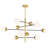 38'' 10-Light Chandelier with Medallion Gold Finish For Dining Room, Living Room, Foyer – G9 LED Compatible – Sculptural Modern Design