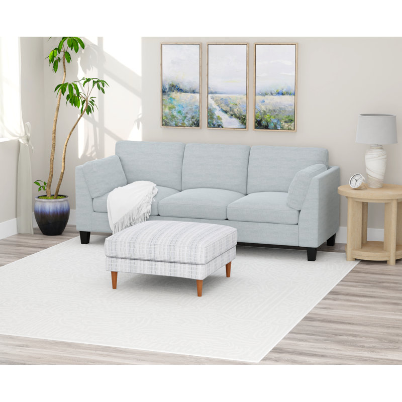 Soft Upholstered Sofa, Blue
