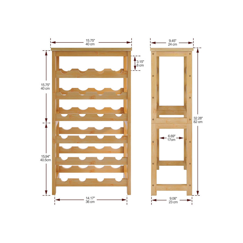 Wine Bottle Rack Brown
