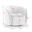 Fauteuil demi-tonneau pivotant en velours Arrun-223861493
