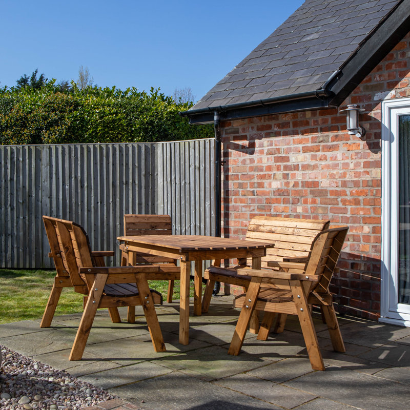 Patio Dining Set Table,, 95 cm H x 137 cm W x 95 cm D