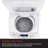 Magic Chef Compact Portable Top Load Washer with Space Saving Design, White