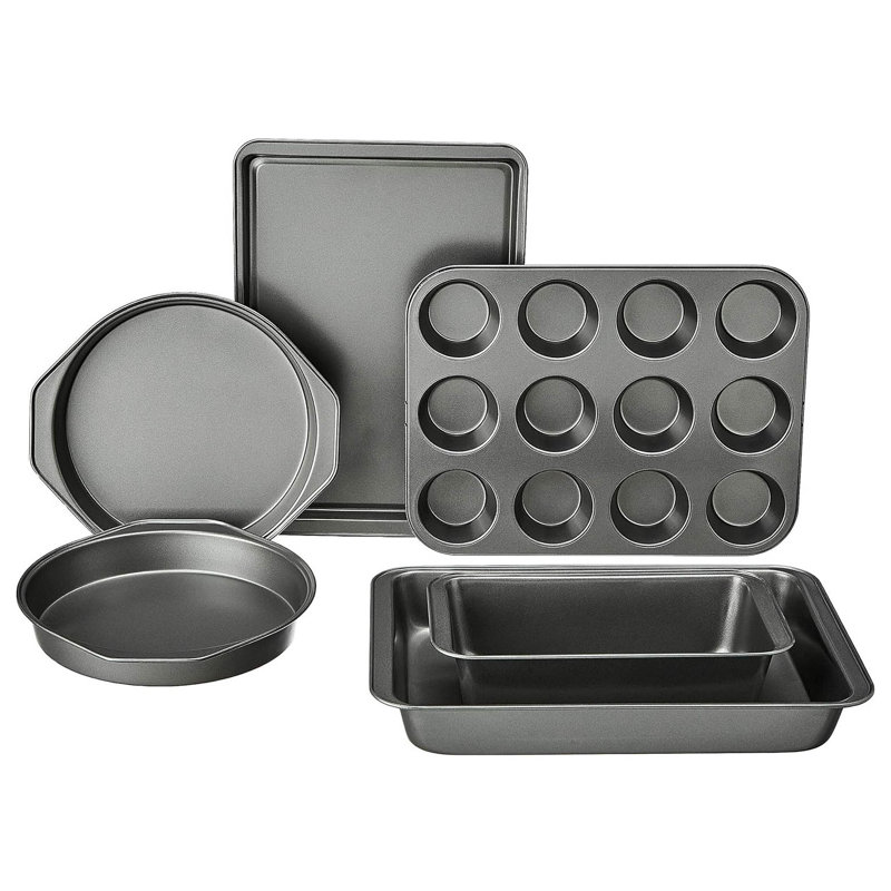 KYEUIN 6 Piece Non-Stick Steel Bakeware Set