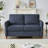 Linen Flared Arm Loveseat with Storage-47937123-41116177