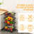 Fruit Basket For Kitchen 4 Tier Stackable Fruit Vegetable Storage Baskets With Wheels Metal Wire Storage Basket Organizer Cart For Kitchen Livingroom Diningroom Office
