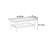 Retro solid wood glass rectangular coffee table