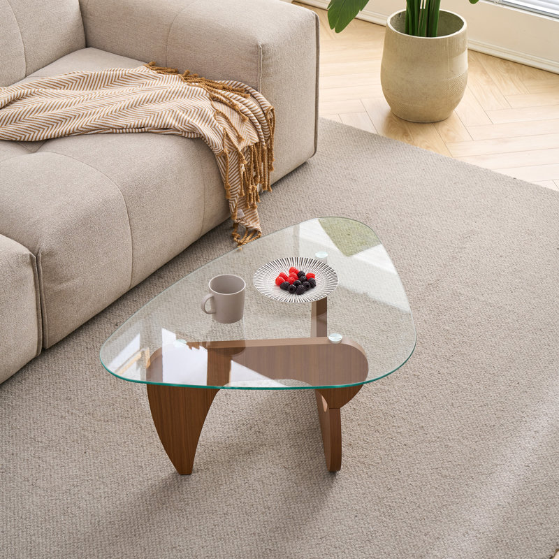 Table basse Mid-Century, Transparent