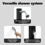 Outdoor Solar shower Black PVC and Aluminium Shower Cylindrical Heated